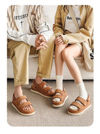 PENDRA Cowhide Non Stuffy Sandals