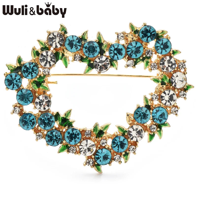 PENDRA Amoria Sparkling Heart Brooch