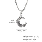 PENDRA Thorn Moon Pendant Necklace