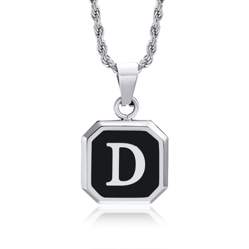 PENDRA Square Twisted Pendant Necklace