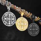 PENDRA Saint Benedict Exorcism Steel Necklace