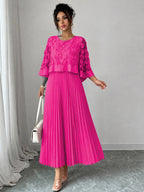 PENDRA Line Pleated Appliqued Accessory