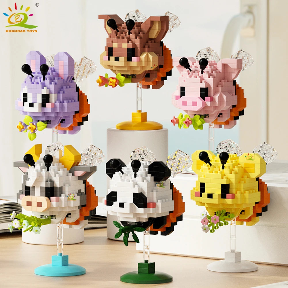 PENDRA Cute Animal Micro Building Set