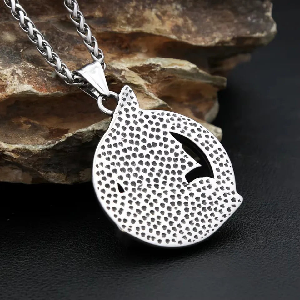 PENDRA Sparta Warrior Vintage Stainless Steel Pendant Necklace