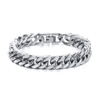 PENDRA Cuban Silver Chunky Bracelet