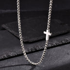 PENDRA Cross Square Box Pendant Necklace