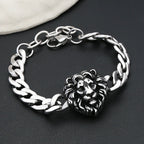 PENDRA Tigerlion Vintage Tiger Lion Head Bracelet