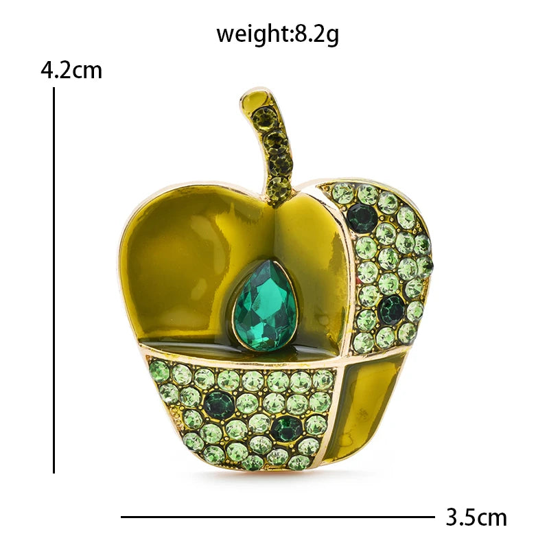 PENDRA Appella Shining Apple Brooch