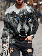 PENDRA Animal Print Long Sleeve T-Shirt
