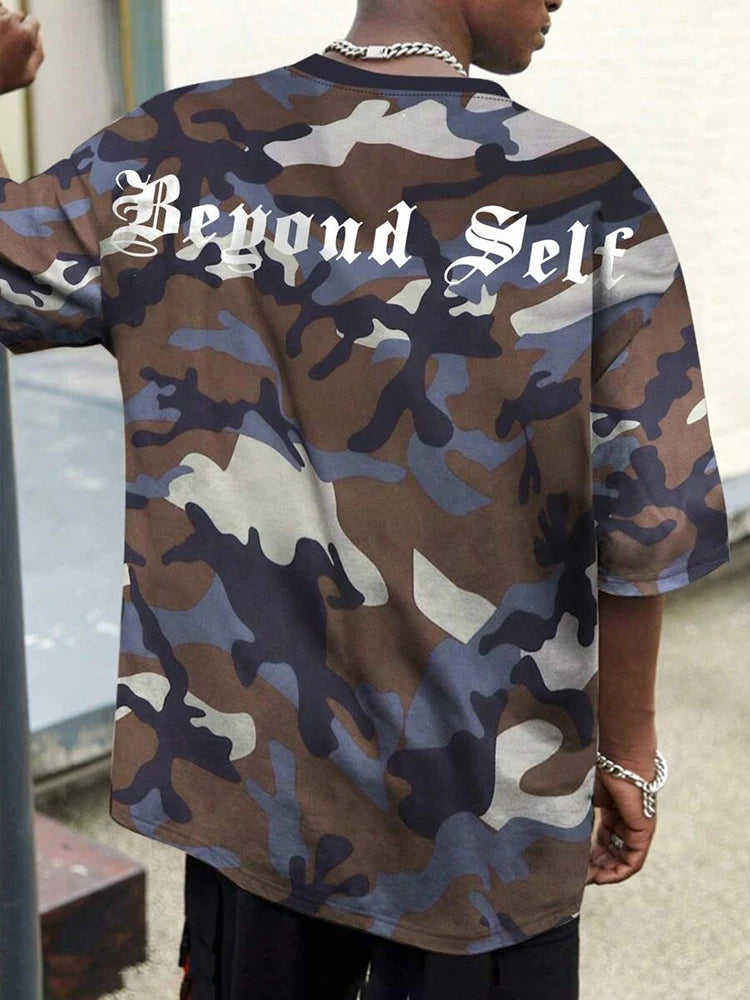 PENDRA Camo Printed Sports T-Shirt