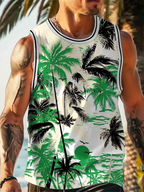 PENDRA Sleeveless Hawaiian Palm T-Shirt