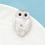 PENDRA Cute Enamel Owl Brooch