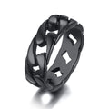 PENDRA Miami Curb Link Steel Ring