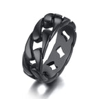 PENDRA Miami Curb Link Steel Ring