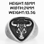 PENDRA Bull Fight Biker Steel Ring