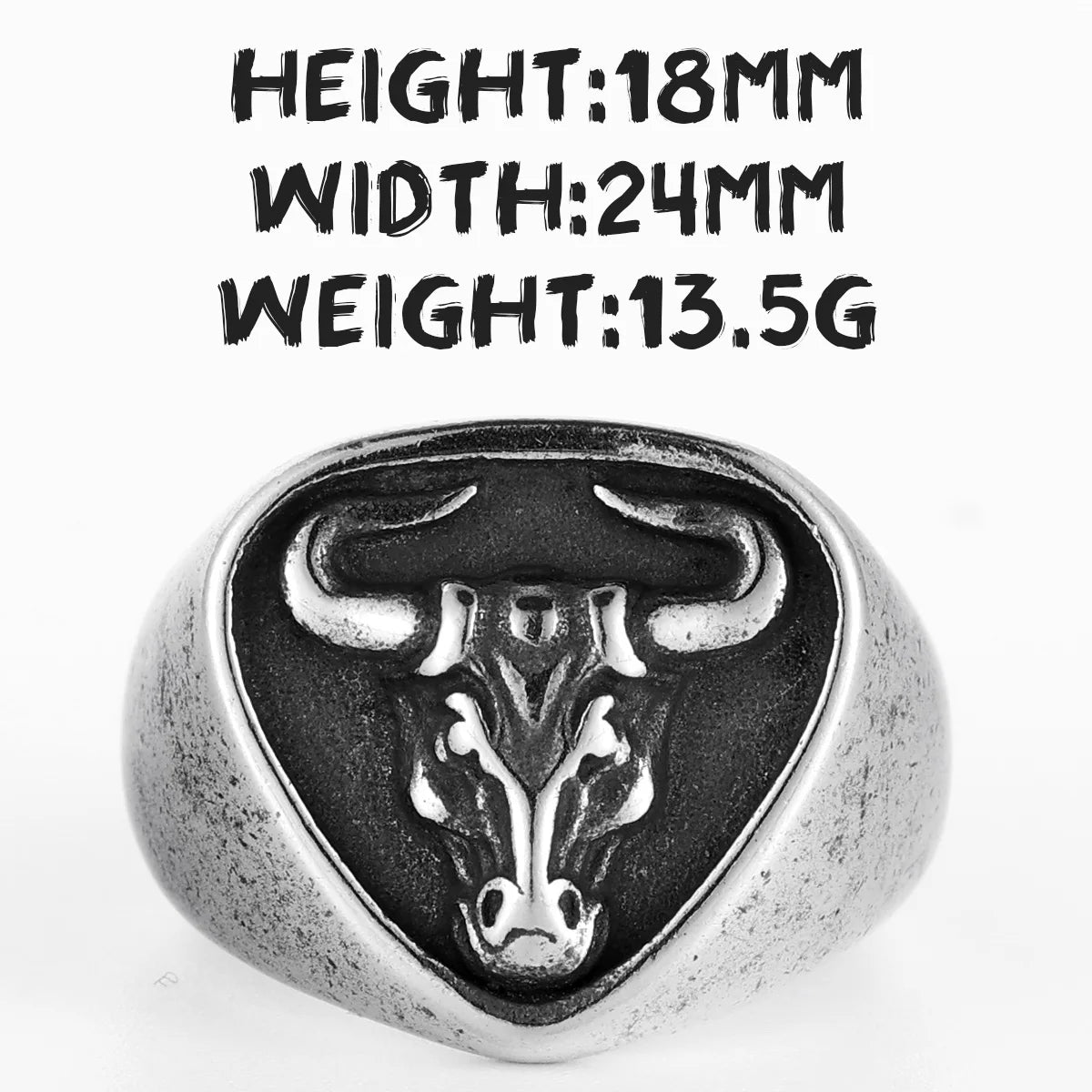 PENDRA Bull Fight Biker Steel Ring
