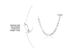PENDRA Paper Clip Rectangle Pendant Necklace