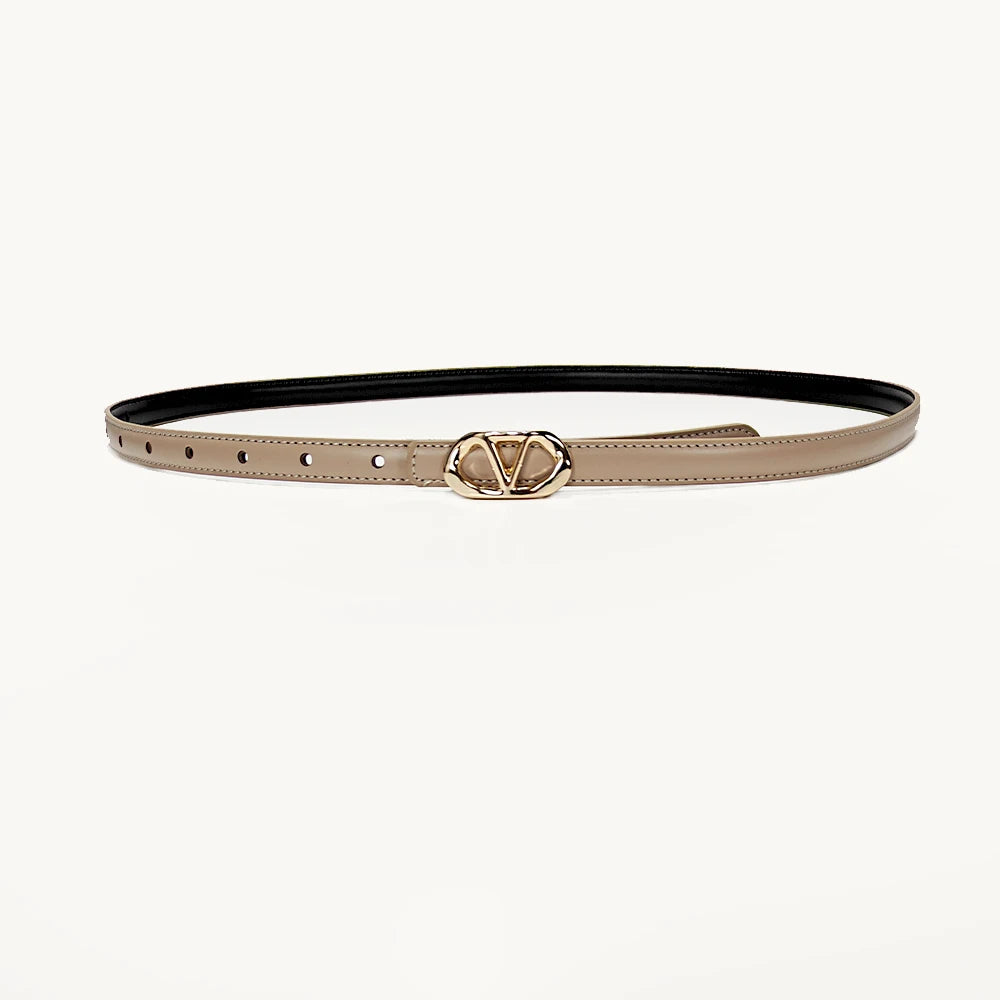 PENDRA Rheaene Leather Letter Elegant Belt