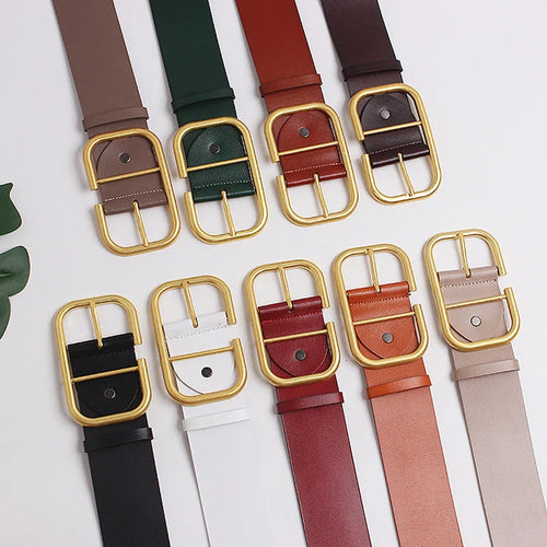 High-end Luxury Brands Women's Waist Belt 5.7CM Width Genuine leather Corset Belt Plus Size Cowhide Dress Jacket Waistband
