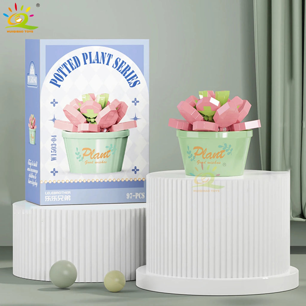 PENDRA Succulent Potted Floral Building Set