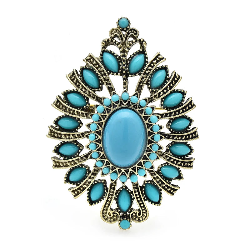PENDRA Royale Vintage Water-Drop Brooch