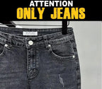 PENDRA Knee Length Black Jeans