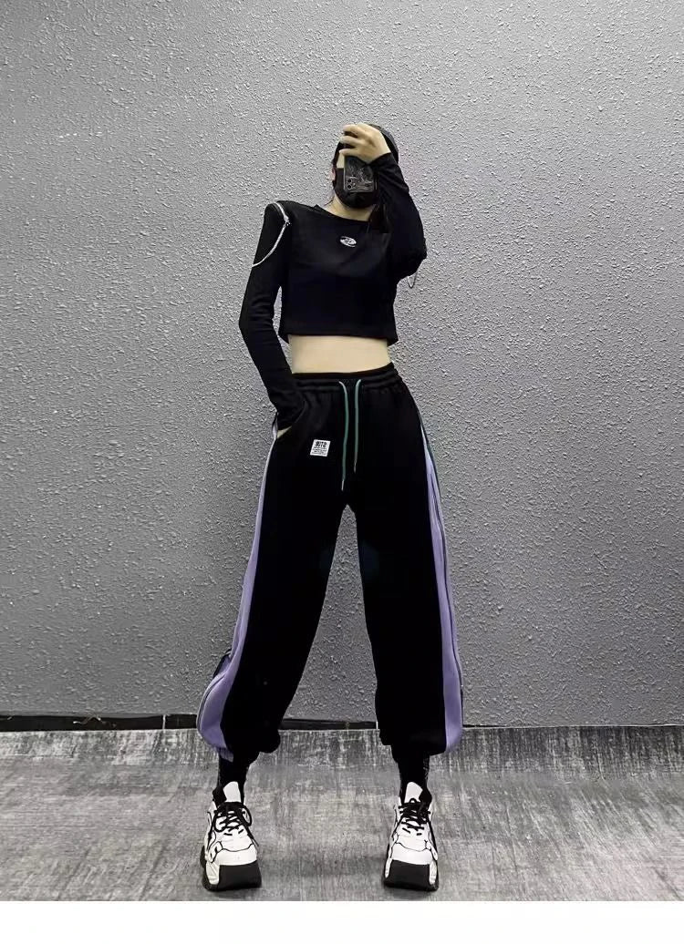 PENDRA Side Color Blocked Pants