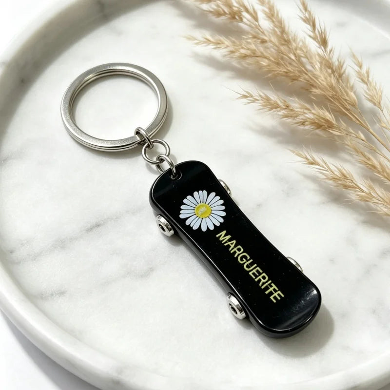 PENDRA Skateboard Stainless Steel Keychain