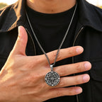 PENDRA Compass Antique Pendant Necklace