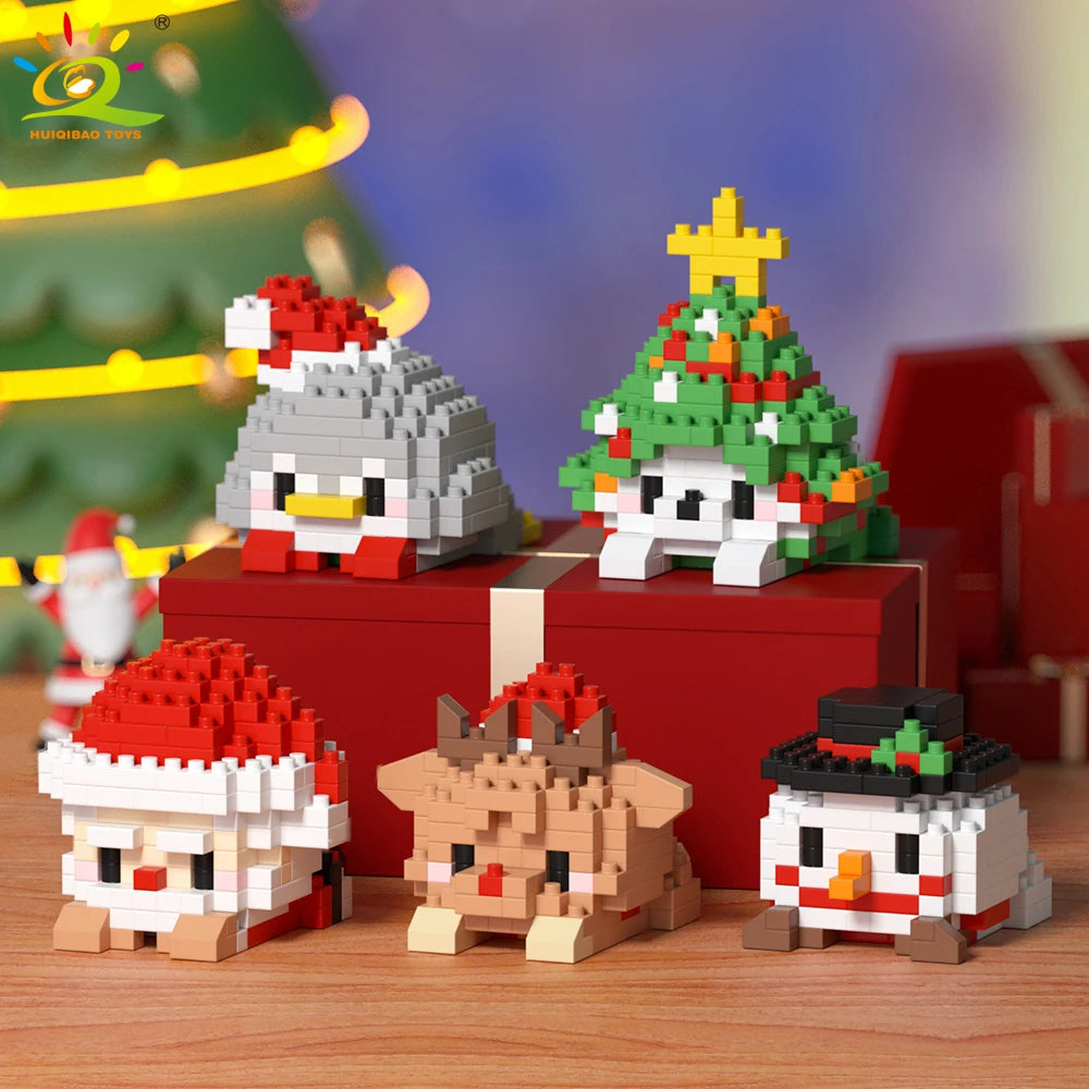 PENDRA Elk Deer Santa Building Set