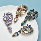 PENDRA Regent Crystal Waterdrop Flower Brooch