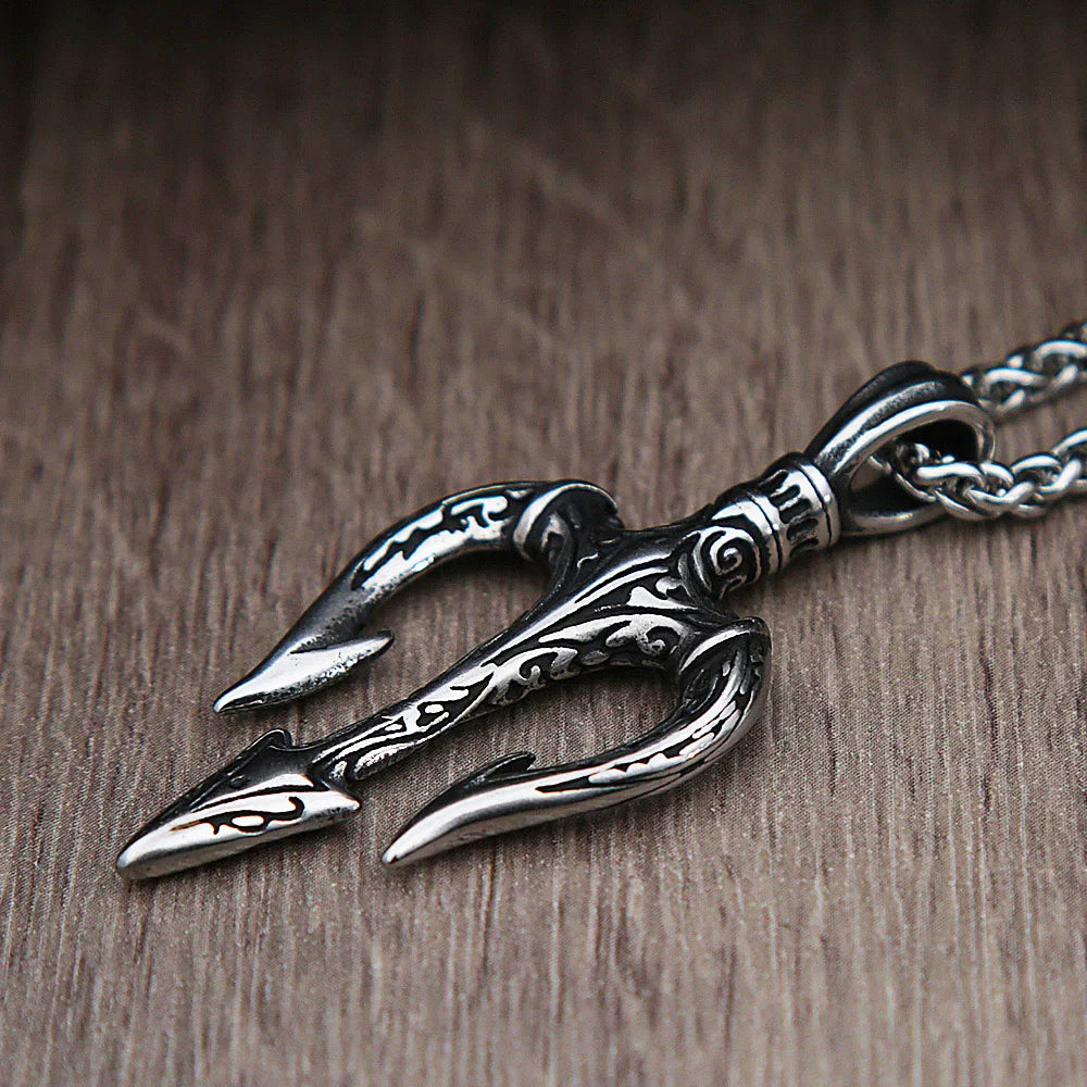 PENDRA Trident Greek Mythology Trident Necklace