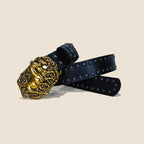 PENDRA Elaralia Leather Black D-Buckle Horse Belt