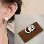 PENDRA Liquid Lava Sterling Silver Earrings
