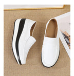 PENDRA Leather Sports Platform Shoes