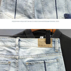 PENDRA Denim Distressed Knee Jeans