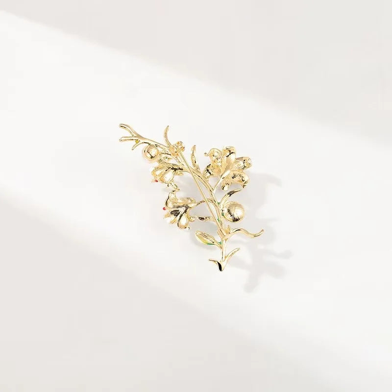 PENDRA Florielle18 Floral Brooch