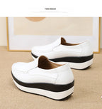 PENDRA Leather Sports Platform Shoes