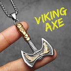 PENDRA Phoenix Axe Steel Necklace