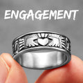 PENDRA Couple Engagement Cute Steel Ring