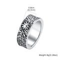 PENDRA Sun Moon Bend Steel Ring
