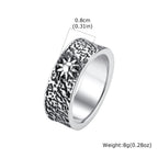 PENDRA Sun Moon Bend Steel Ring