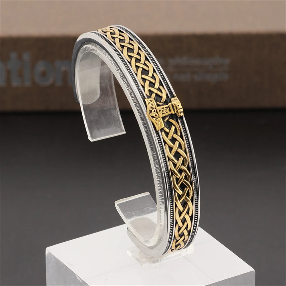 PENDRA Celtic Knot Rune Hammer Bracelet