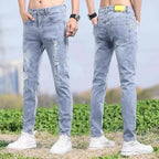 Comfortable Stylish Trendy Luxury Men's Jeans 2023 Summer Blue Cowboy Classic Jeans Casual Stretch Luxury Denim Pants for Men