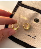 PENDRA Geometry Hoop Sterling Earrings