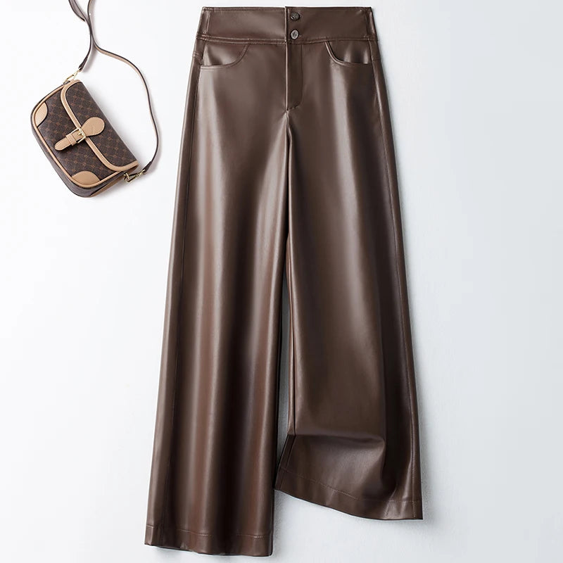 PENDRA Wide Leg Straight Double Pants