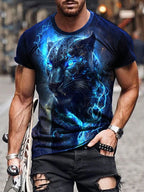 PENDRA Printed Sports Short Sleeve T-Shirt