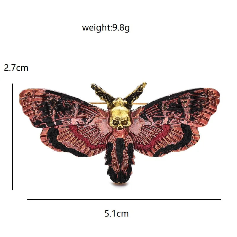 Wuli&baby Vintage Enamel Butterfly Brooches For Women Unisex 2-color Cute Insects Party Casual Brooch Pins Gifts