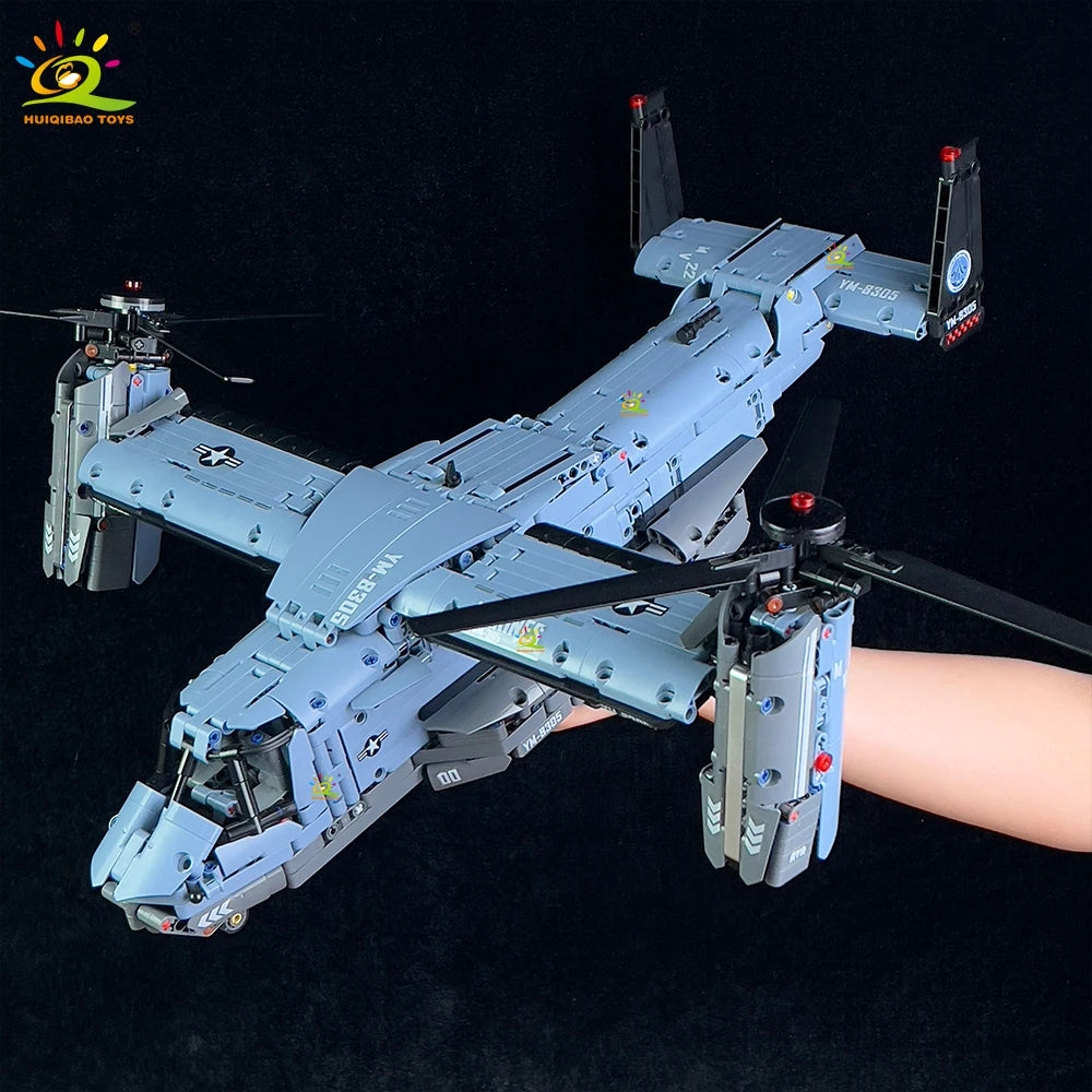 PENDRA Tiltrotor Aircraft Helicopter Building Set