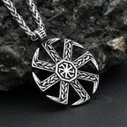 PENDRA Kolovrat Vintage Slavic Symbol Pendant
